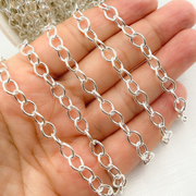Sterling Silver Smooth Oval Link Chain
